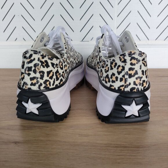 ❤️Converse Run Star Hike Platform Archive Leopard Sz 10 Mens Shoes White A16286C - Picture 4 of 9